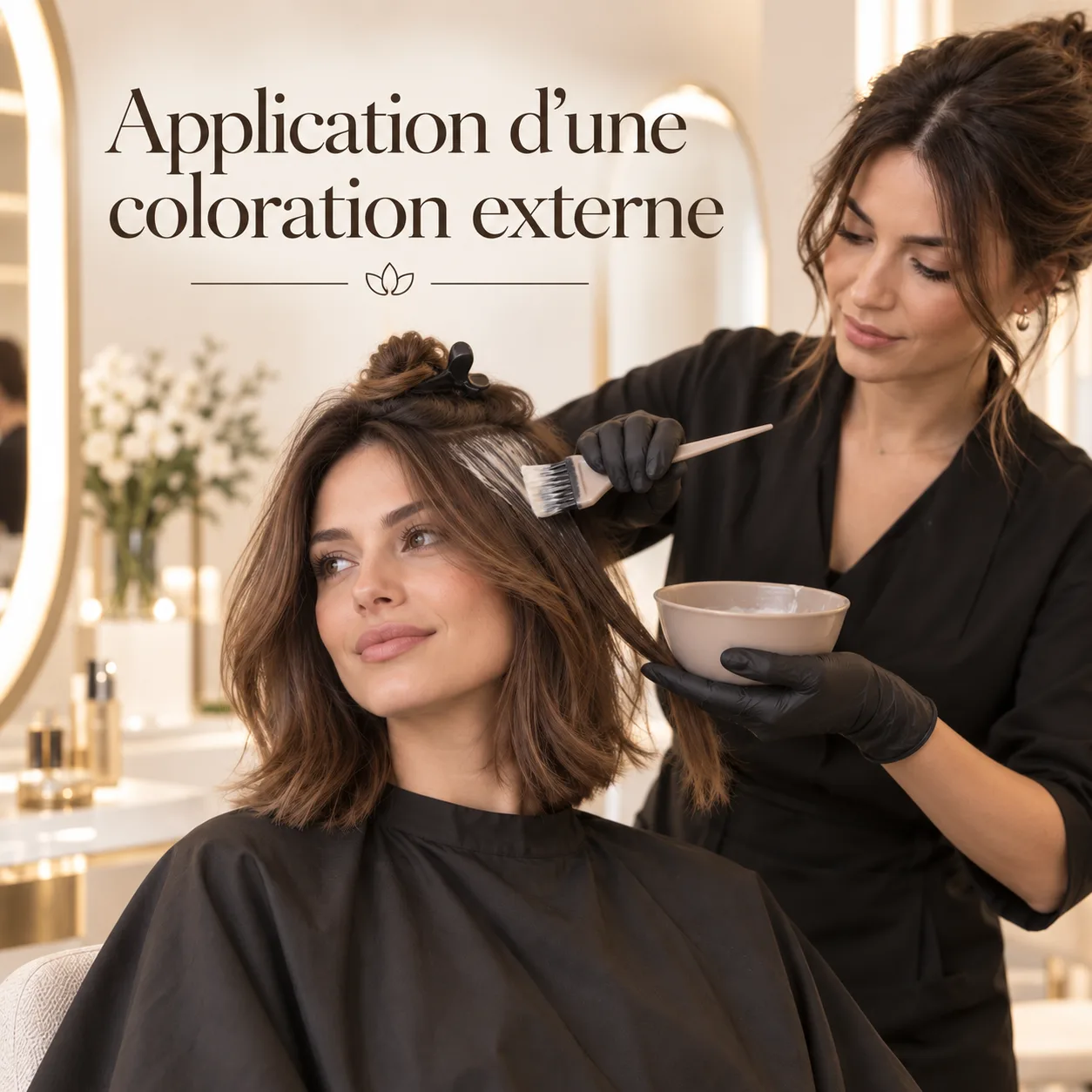 Application d'une coloration externe