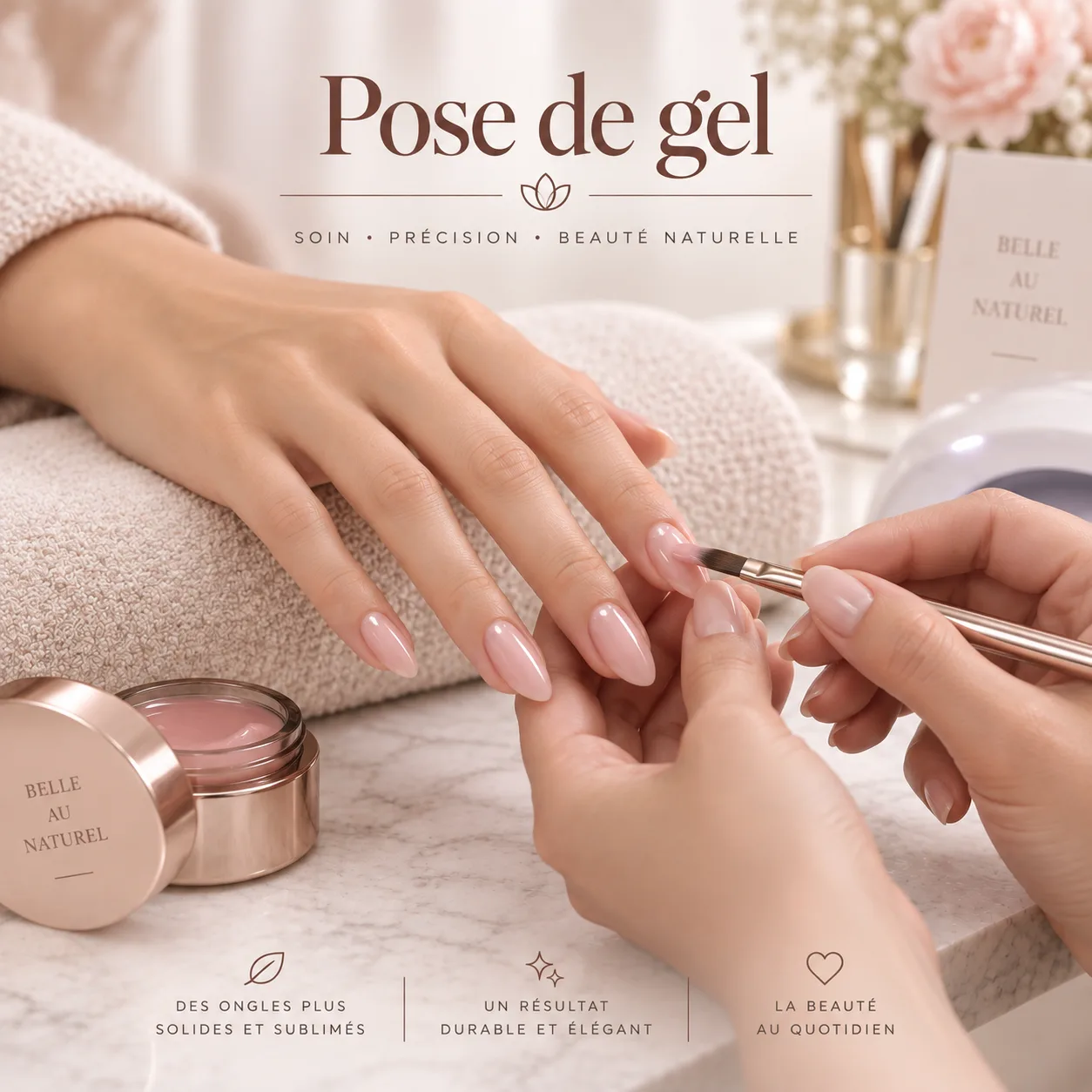 Pose de gel