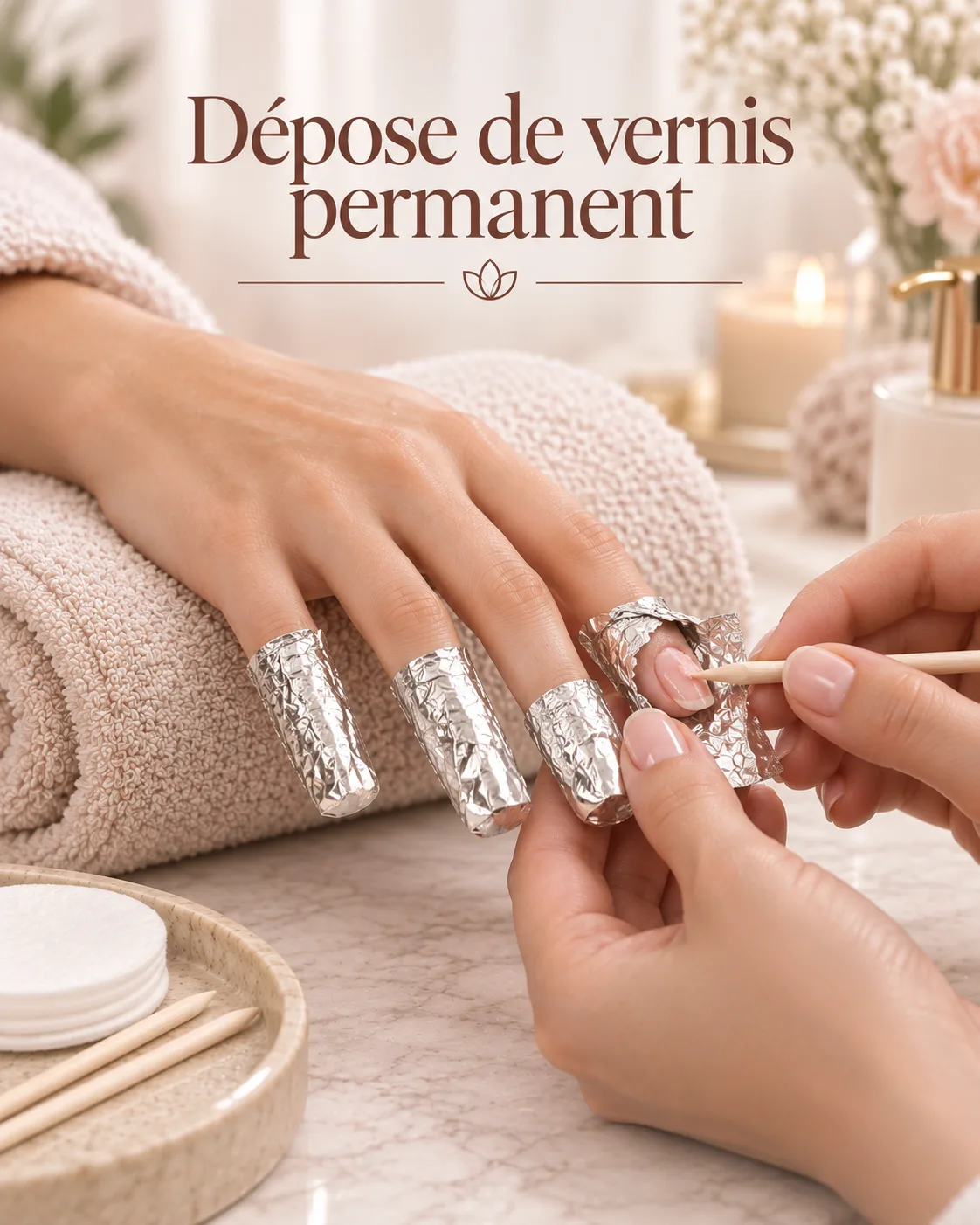 Dépose de vernis permanent