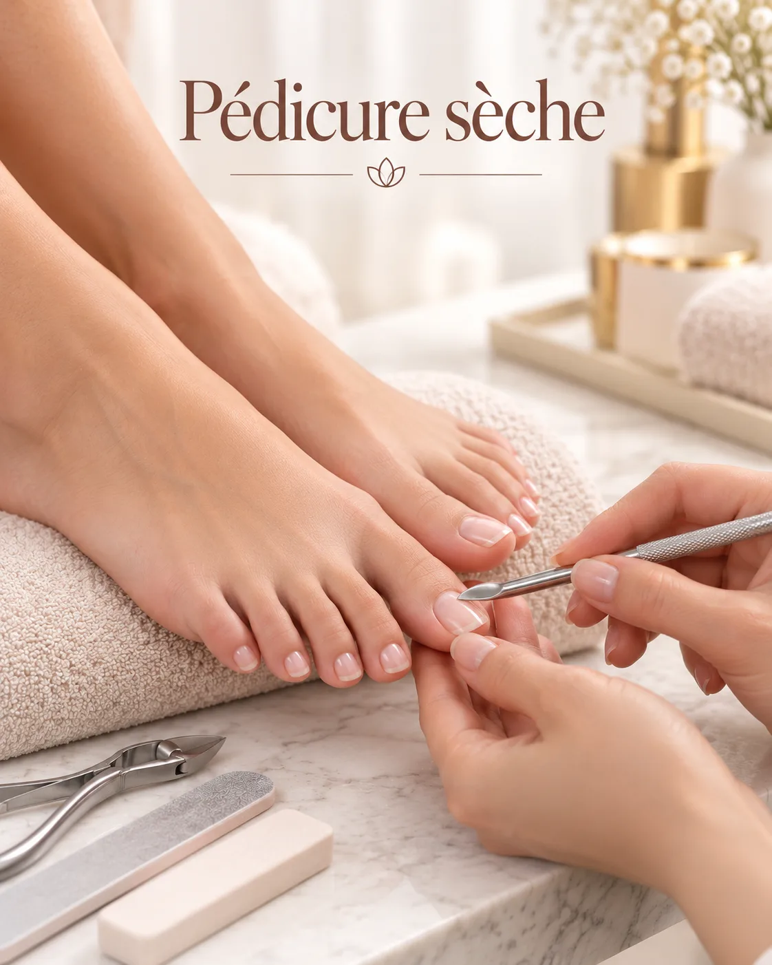Pédicure sèche