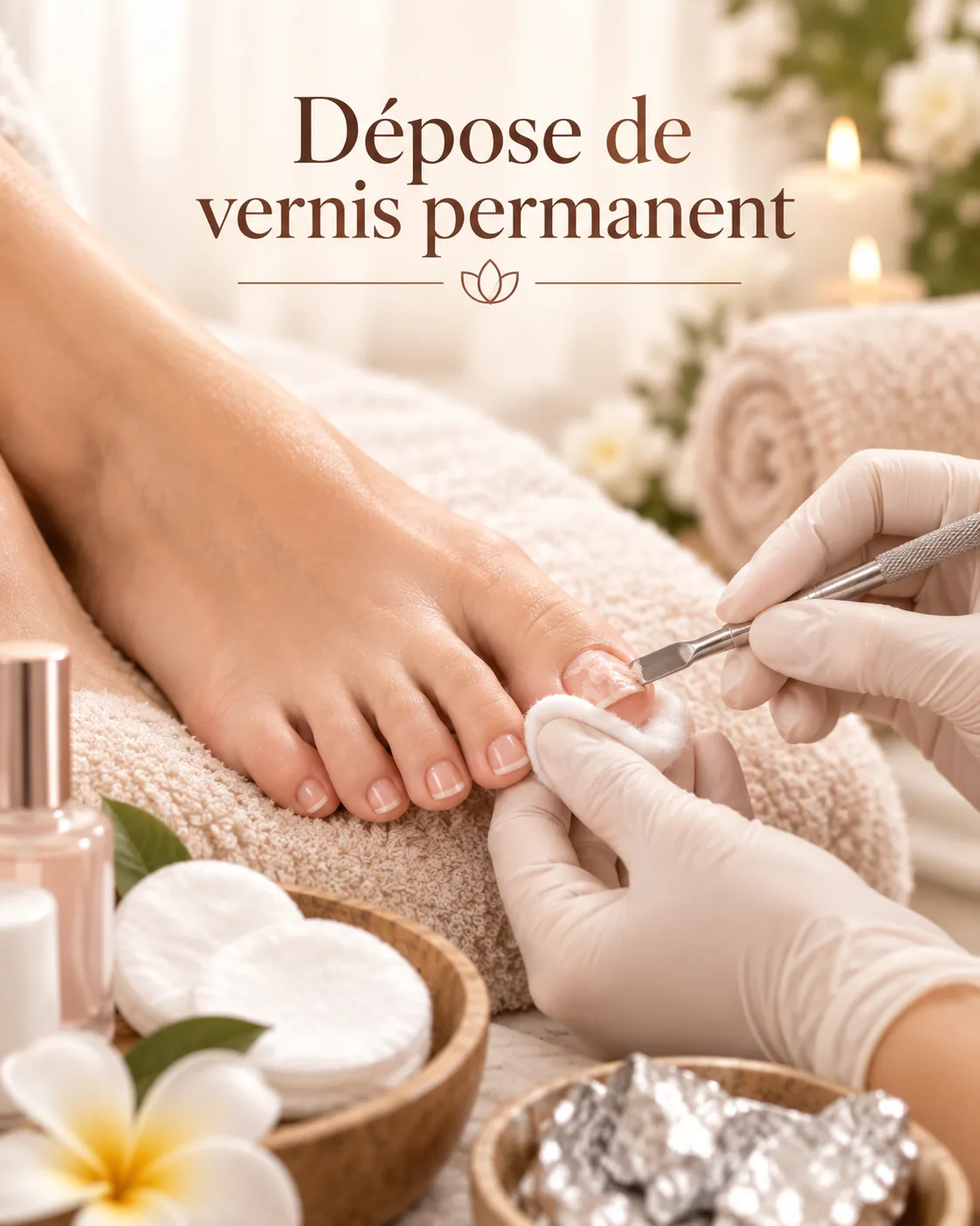 Dépose de vernis permanent