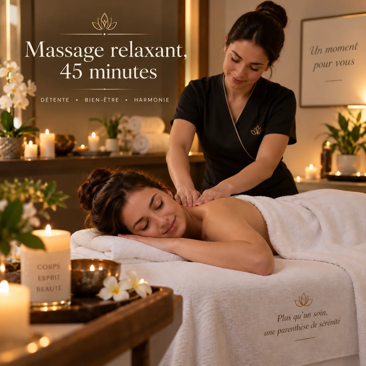 Massage relaxant, 45 minutes