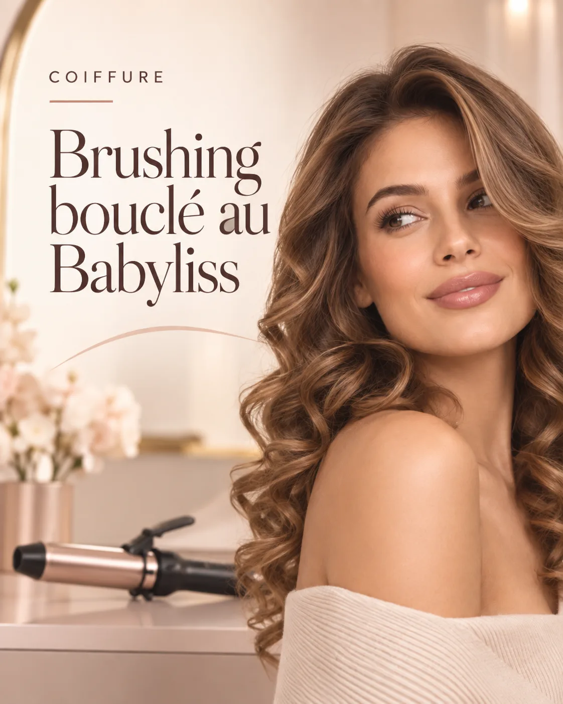 Brushing bouclé au Babyliss